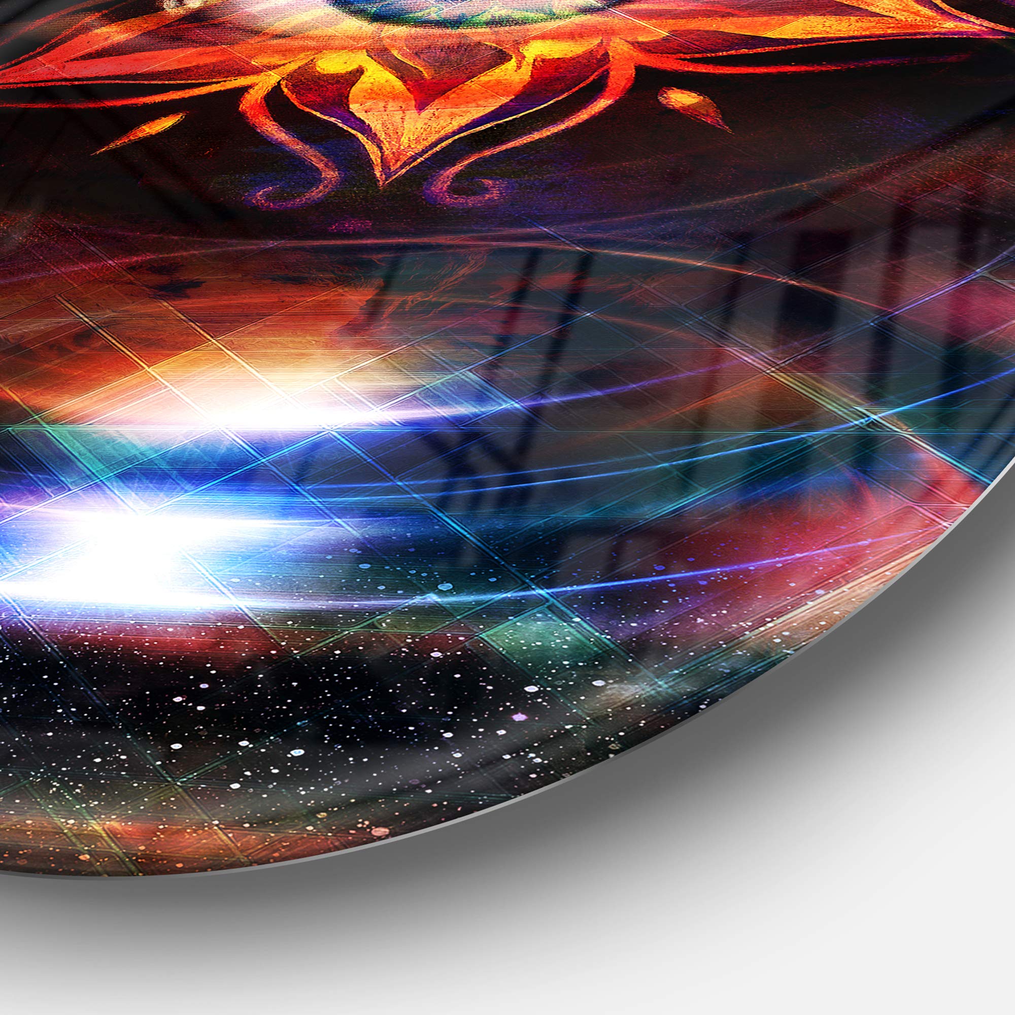 Amazon.com: Designart Woman Eye with Fractal Star Floral